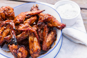 Sweet and Spicy Smoked Chicken Wings